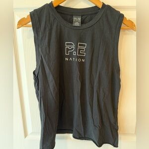 P.E Nation Black Muscle Tee